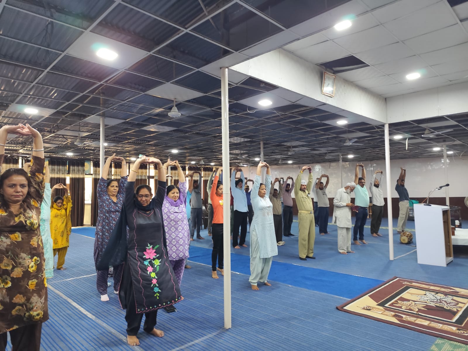 Due to the benefits of yoga, a large number of people are attending yoga classes - SDM Gurmander Singh.